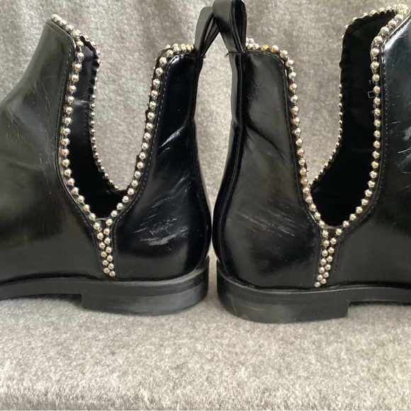 Zara Cutout Studded Ankle Boots, Size 8 - Picture 8 of 10